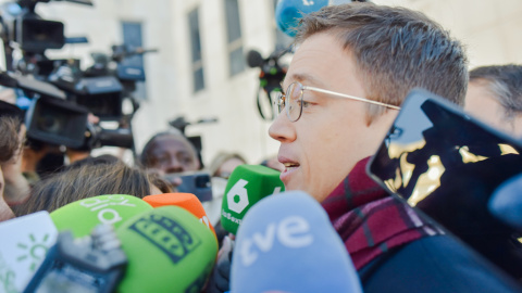 Íñigo Errejón El ex portavoz de Sumar Iñigo Errejón llega a declarar a los juzgados, a 16 de enero de 2025, en Madrid.