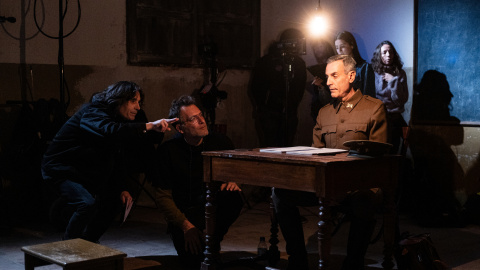 Rodaje de La invasió dels bàrbars. Rodaje de La invasió dels bàrbars.