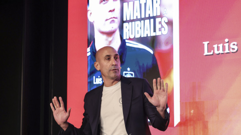 Expresidente de la Real Federación Española de Fútbol Luis Rubiales Luis Rubiales, durante la presentación su libro 'Matar a Rubiales'.