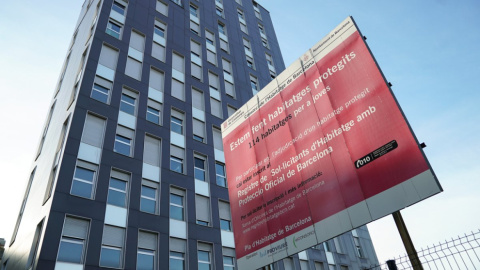 Edificio adquirido por el Ayuntamiento de Barcelona para destinarlo a vivienda de alquiler social. Edificio adquirido por el Ayuntamiento de Barcelona para destinarlo a vivienda de alquiler social.