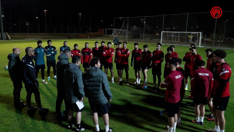 Entrenament de Palestina al CAR de Sant Cugat