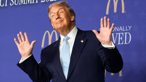 El presidente de EEUU, Donald Trump, durante un acto en Washington.