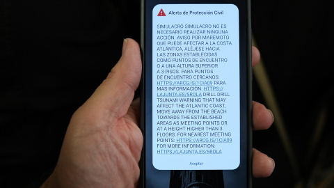 mensaje-es-alert-simulacro-tsunami-cadiz Aviso de emergencia lanzado a la población gaditana a través del sistema Es-Alert
