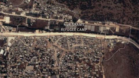 Campamento de refugiados de Nur Shams (Cisjordania), antes y después de la Operación Muro de Hierro Campamento de refugiados de Nur Shams (Cisjordania), antes y después de la Operación Muro de Hierro