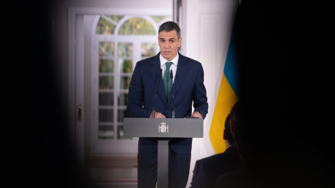 Presidente Pedro Sánchez Imagen de archivo del presidente, Pedro Sánchez, durante una rueda de prensa.