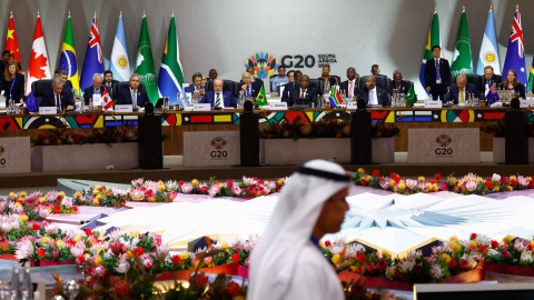 Cumbre G20 Los jefes de Estado y de Gobierno del G20 en la cumbre anual en Johannesburgo (Sudáfrica).