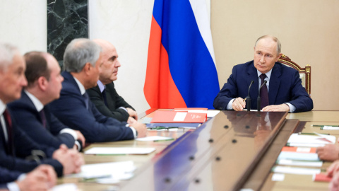 El presidente ruso, Vladimir Putin, durante una reunión.