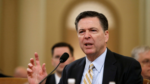 El exdirector del FBI James Comey El exdirector del FBI James Comey durante una vista en Washington.