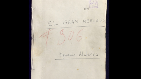 Ignacio Aldecoa Detalle de uno de los mecanoscritos de Ignacio Aldecoa hallados en el Archivo General de la Administración de Alcalá de Henares.
