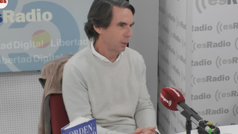 El expresidente José María Aznar en el programa de Federico Jiménez Losantos.