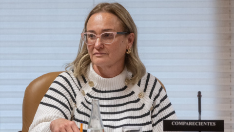 Imagen de archivo de la interventora de la Universidad Complutense de Madrid, María Elvira Gutiérrez-Vierna, durante la Comisión de Investigación.