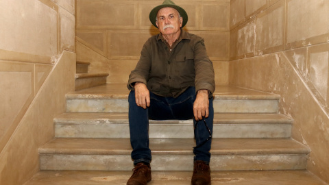 Eudald Carbonell durant una entrevista