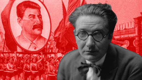 Fotomontaje de Castelao, a partir de una imagen de Jaime Pacheco.