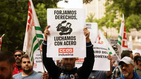 Manifestación por el Día del Trabajador, a 1 de mayo de 2025, en Málaga.