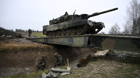 Un tanque Leopard II. Archivo. Un tanque Leopard II. Archivo.