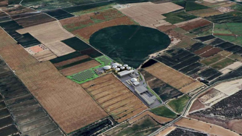 Receració virtual de la planta de biogàs projectada a la Sentiu de Sió