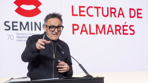 José Luis Cienfuegos Imagen de archivo del director de la Seminci, José Luis Cienfuegos, durante la lectura del palmarés de la 70ª edición del certamen.