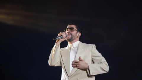 Bad Bunny durante un concierto en Dominica Republicana. Bad Bunny durante un concierto en Dominica Republicana.