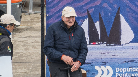 Juan Carlos I Fotografía de archivo de Juan Carlos I durante una de sus visitas a Sanxenxo.