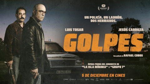 #Golpes, la ópera prima en la dirección de Rafael Cobos, guionista de grandes éxitos como La isla mínima, Modelo 77 y El hombre de las mil caras, tendrá su estreno mundial en la Sección Oficial de la SEMINCI de Valladolid.

La nueva película del guionista ganador de dos premios Goya está protagonizada por Luis Tosar y Jesús Carrasco.

Estreno en cines: 5 de diciembre 