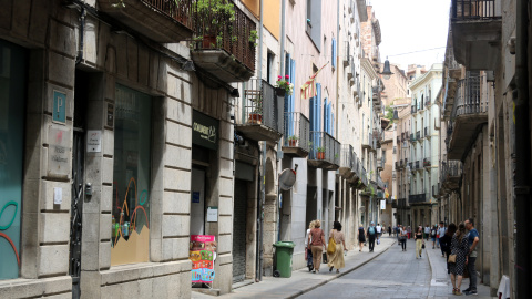 Pla general del carrer Ciutadans de Girona, al Barri Vell de la ciutat Pla general del carrer Ciutadans de Girona, al Barri Vell de la ciutat