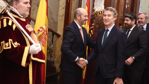 Alberto Núñez Feijóo en el Congreso de los Diputados, este sábado. Alberto Núñez Feijóo en el Congreso de los Diputados, este sábado.