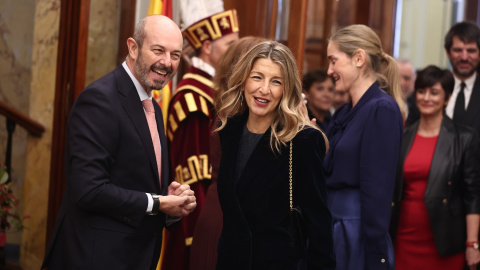 Yolanda Díaz este sábado en el Congreso. Yolanda Díaz este sábado en el Congreso.