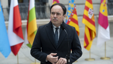 Juanfran Pérez Llorca, durante el acto en el Congreso, este sábado. Juanfran Pérez Llorca, durante el acto en el Congreso, este sábado.