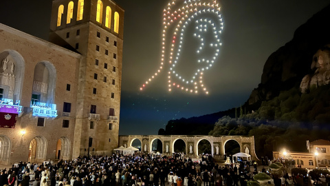 Un dels actes de celebració del Mil·lenari de Montserrat. Un dels actes de celebració del Mil·lenari de Montserrat.