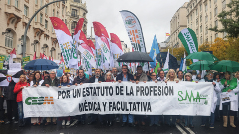 Foto de archivo de la manifestación ‘Todos unidos por un objetivo común: el estatuto propio’, en Madrid. Foto de archivo de la manifestación ‘Todos unidos por un objetivo común: el estatuto propio’, en Madrid.
