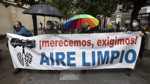 Manifestación contra la contaminación del aire en Gijón (Archivo). Manifestación contra la contaminación del aire en Gijón (Archivo).
