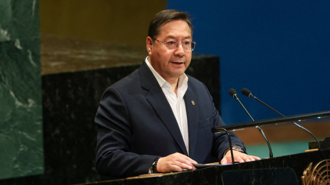 El expresidente boliviano Luis Arce El expresidente boliviano Luis Arce durante una intervención en la ONU.