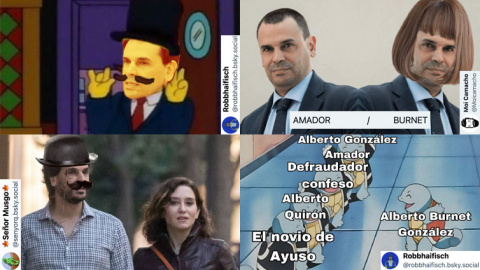 Memes con el apellido falso de la pareja de Ayuso. Memes con el apellido falso de la pareja de Ayuso.