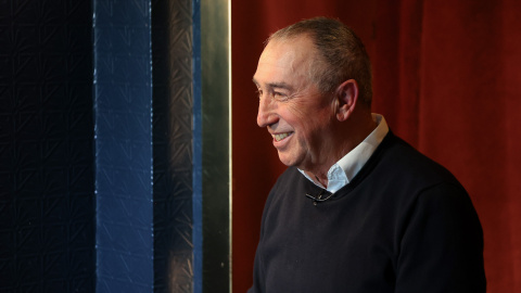 Joan Baldoví, sindic de Compromís, durante la entrevista con 'Público' en el Café Comercial de Madrid.