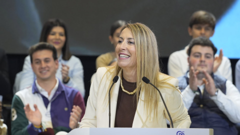 La presidenta del PP de Extremadura, María Guardiola.