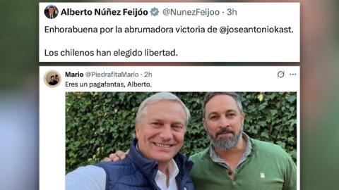 Respuestas al tuit de Feijóo sobre la victoria de Kast.