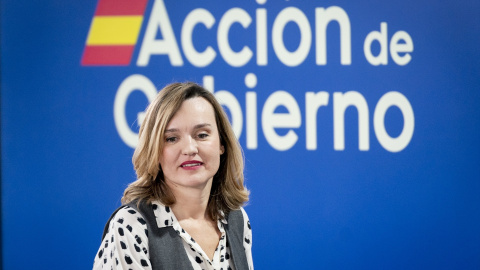 La ministra de Educación, Formación Profesional y Deportes y portavoz del Gobierno, Pilar Alegría, durante una rueda de prensa tras la reunión del Consejo de Ministros, en el Palacio de la Moncloa La ministra de Educación, Formación Profesional y Deportes y portavoz del Gobierno, Pilar Alegría, durante una rueda de prensa tras la reunión del Consejo de Ministros, en el Palacio de la Moncloa