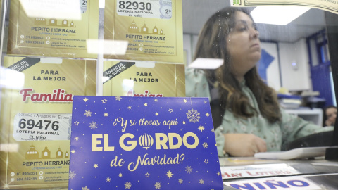 Imagen de una administración, que ha vendido parte del Gordo del Sorteo Extraordinario de la Lotería de Navidad.