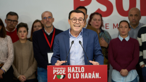 El candidato a la presidencia de Extremadura por el PSOE, Miguel Ángel Gallardo.