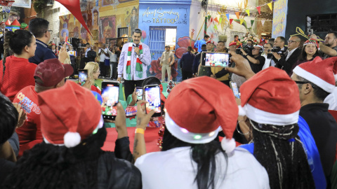 Nicolás Maduro, este martes en Caracas.