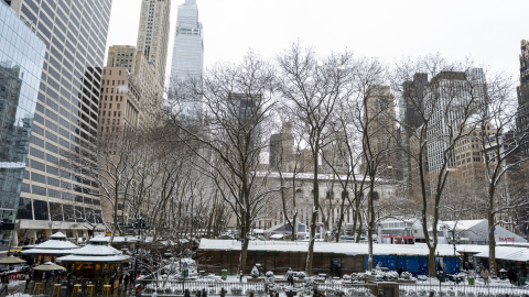 Bryant Park este sábado, en Nueva York (EEUU). Bryant Park este sábado, en Nueva York (EEUU).