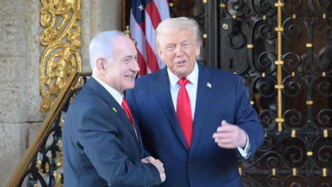 Benjamín Netanyahu y Donald Trump. Benjamín Netanyahu y Donald Trump.