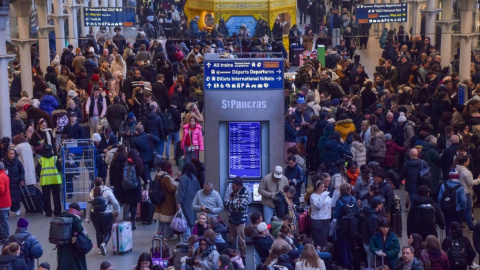londres Estación de St. Pancras en Londres tras el fallo eléctrico en el Eurotúnel.