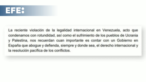 Sánchez condena "con rotundidad" el ataque de EEUU sobre Venezuela Sánchez condena "con rotundidad" el ataque de EEUU sobre Venezuela