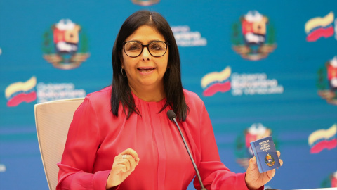 Delcy Rodríguez Imagen de archivo de la vicepresidenta ejecutiva de Venezuela, Delcy Rodríguez.