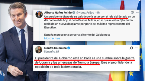 Feijóo recrimina que Sánchez no acudiera al desfile de la Pascua Militar... cuando está en una cumbre internacional