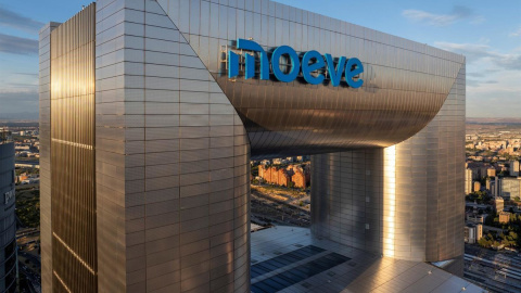 Sede de Moeve con el nuevo logo Sede de Moeve con el nuevo logo.