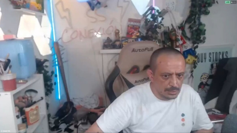 Simón Pérez en uno de sus directos.