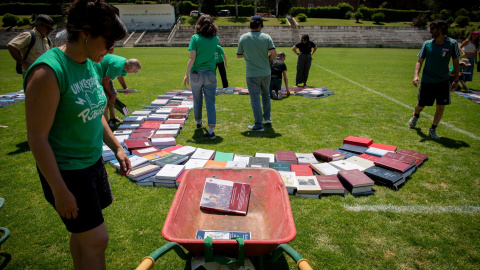 Protesta de la plataforma Universidades por la Pública en mayo de 2025, en Madrid. Protesta de la plataforma Universidades por la Pública en mayo de 2025, en Madrid.