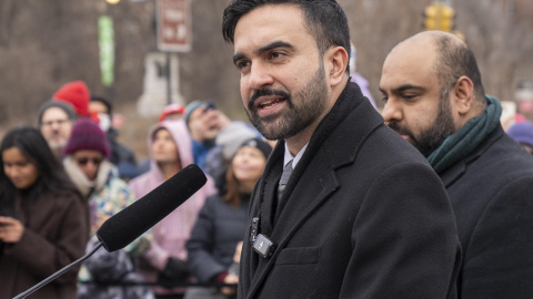 Imagen de archivo del alcalde de Nueva York, Zohran Mamdani, en una rueda de prensa. Imagen de archivo del alcalde de Nueva York, Zohran Mamdani, en una rueda de prensa.